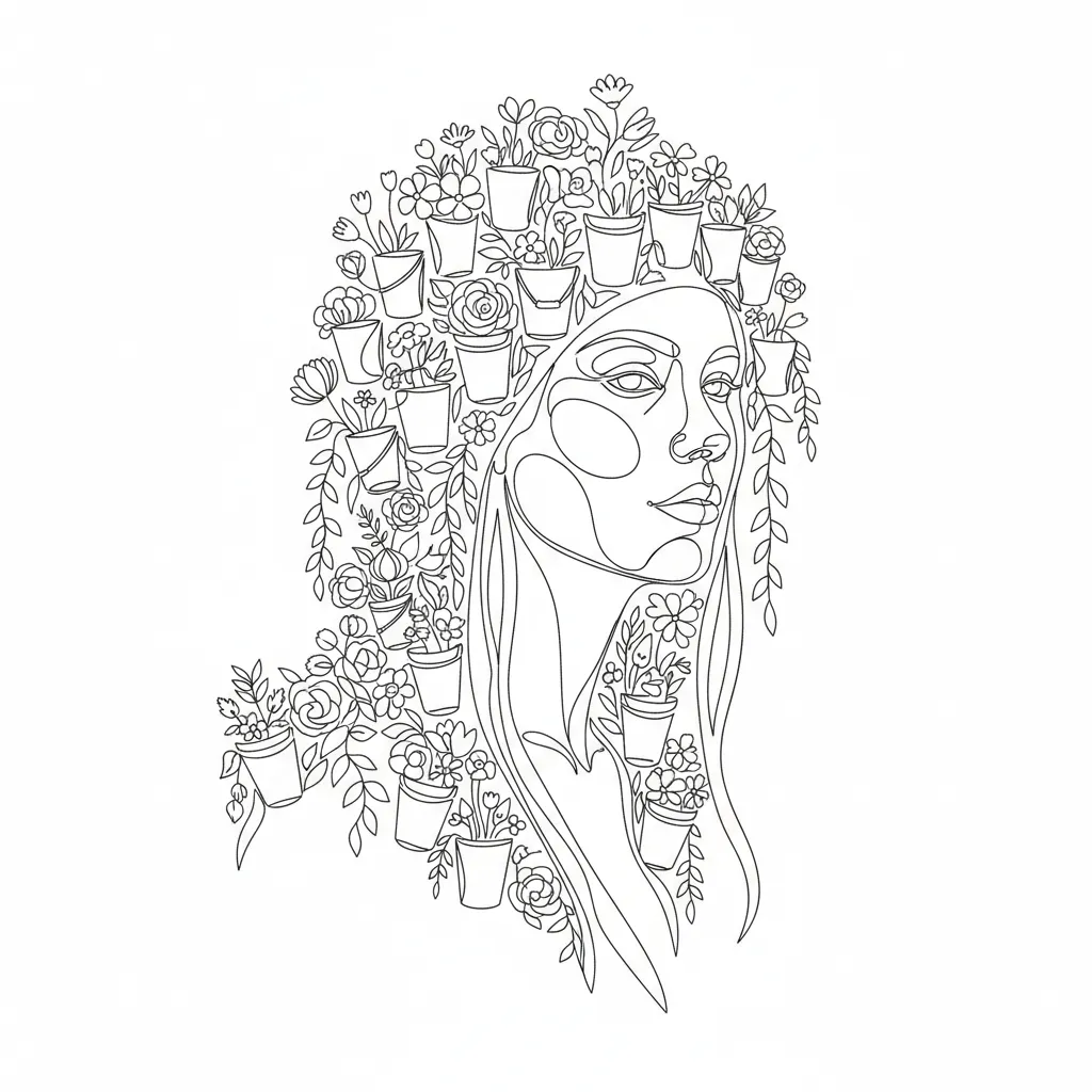 One Line Colouring In Onelineart 189 - Coloring book forge